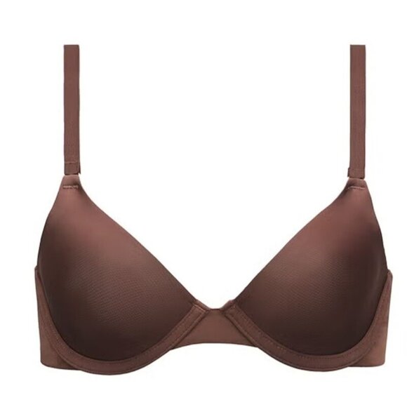 NWOT CUUP 34G The Triangle Underwire Micro Fiber Brown Bra 124214